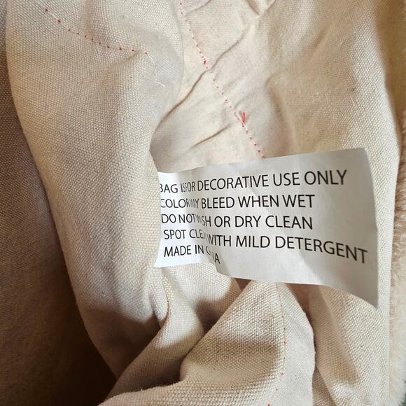 X-Large Christmas Red & Black Buffalo Plaid Snowflake Toy Bag with Drawstring - Picture 7 of 7